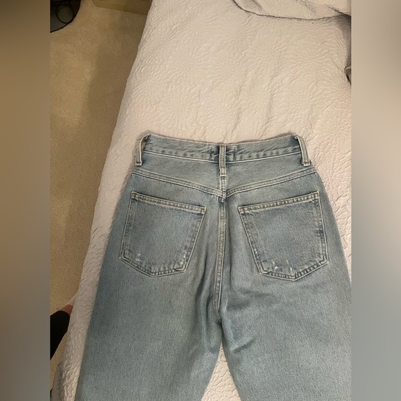 Agolde pinch waist high rise kick jean in color riptide - Picture 4 of 5